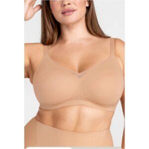 Honeylove Wireless Crossover Bra NWT NEW Sand 44DD 3X